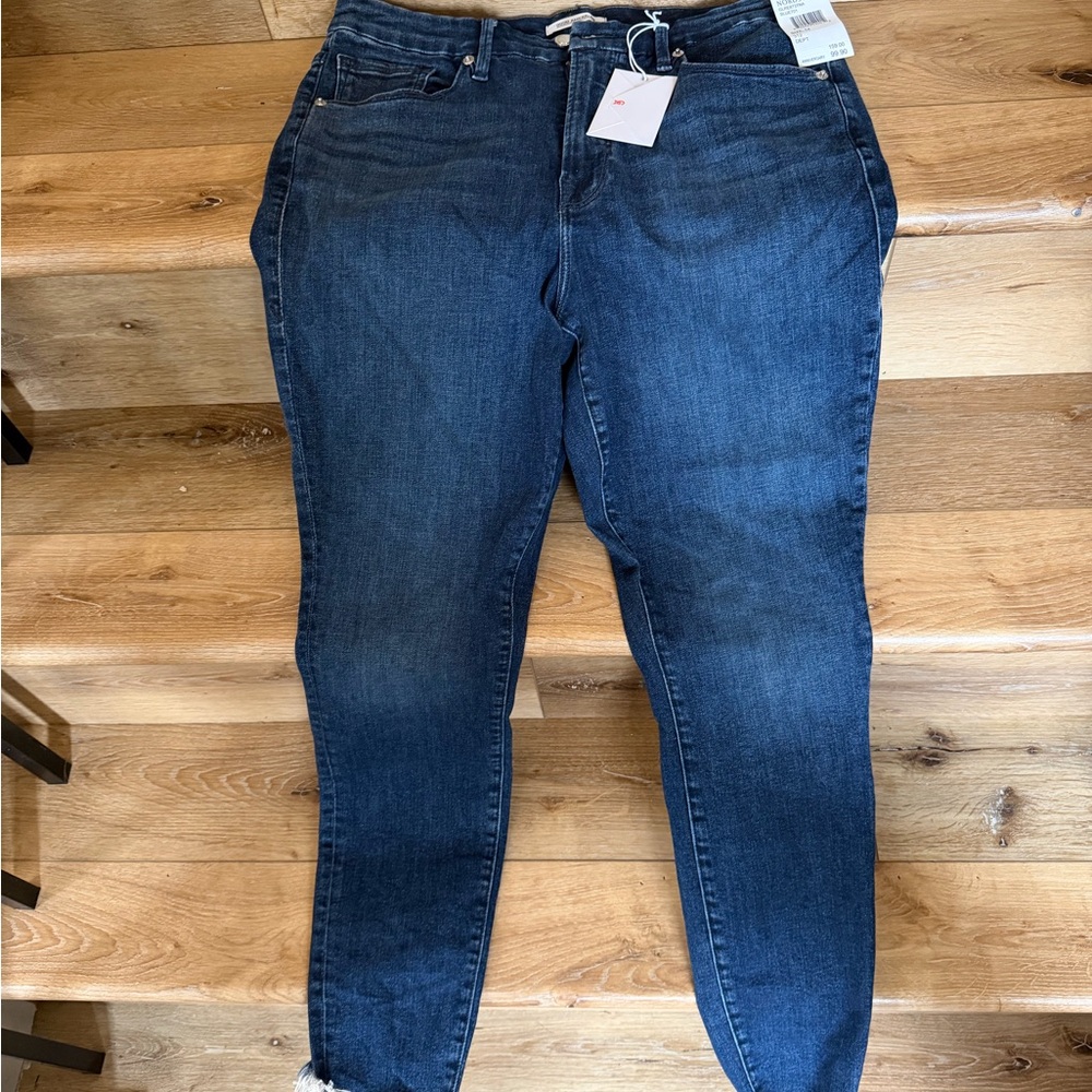 Good American Dark Blue Ankle Jeans